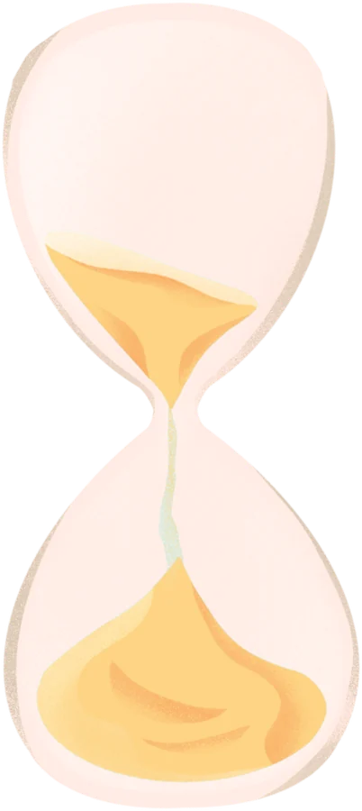 Golden hourglass